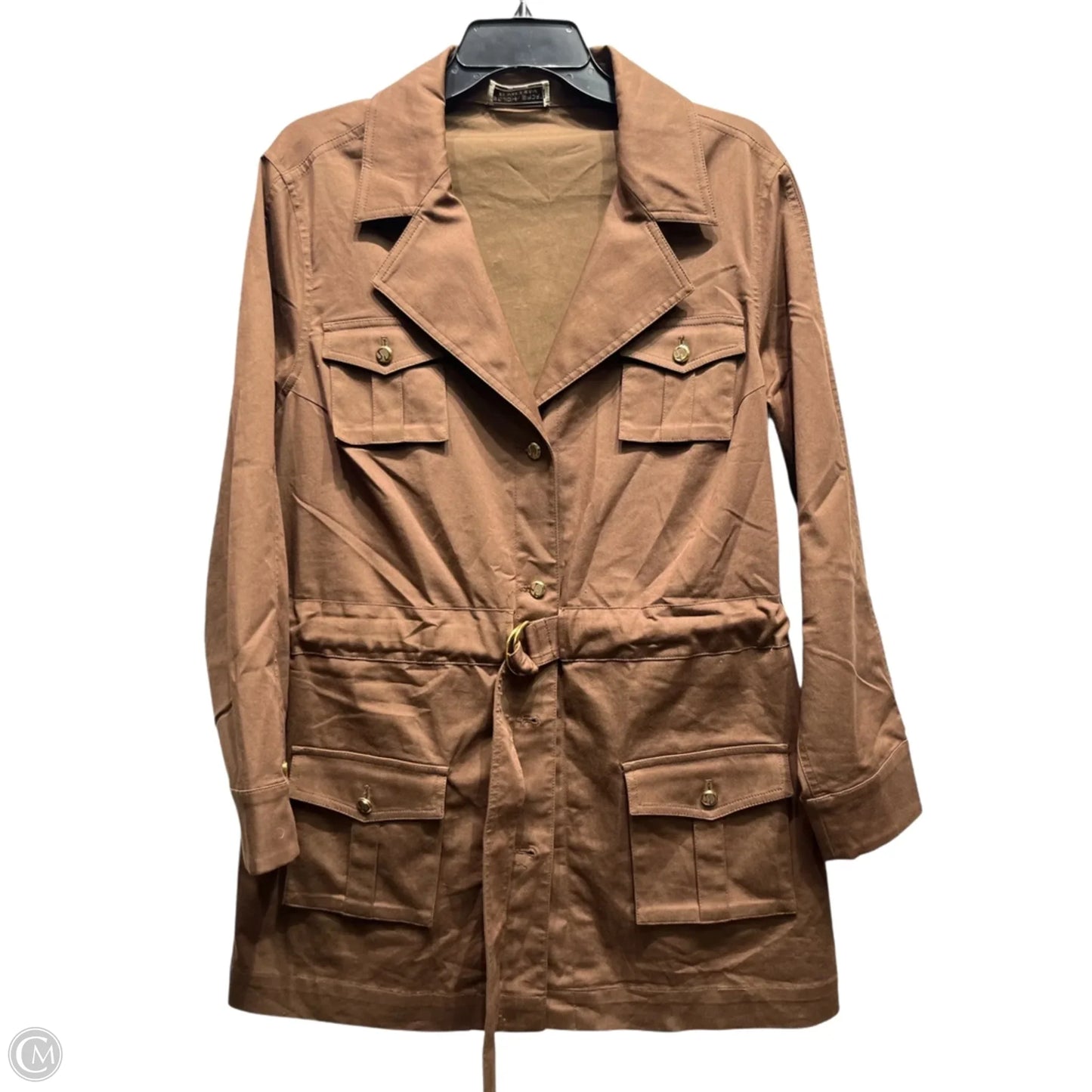 Jacket Luxury Designer By St John Collection In Brown, Size: L