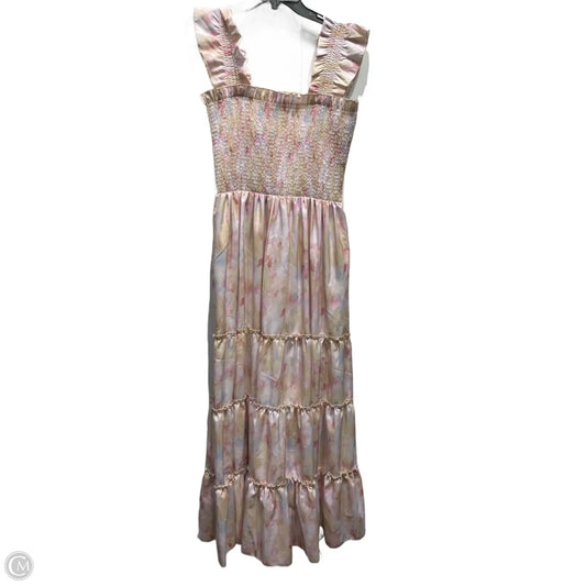 Dress Casual Maxi By Melloday In Orange & Pink, Size: M