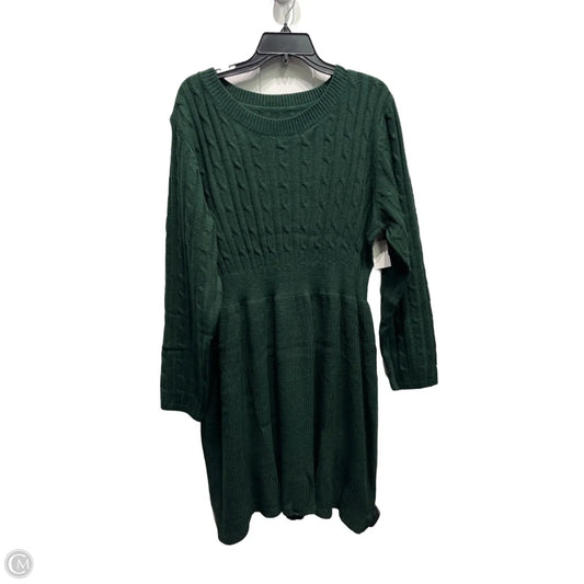 Dress Sweater By Clothes Mentor In Green, Size: Xl