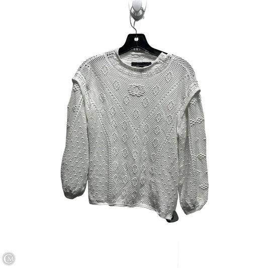 Top Long Sleeve By White House Black Market In White, Size: L