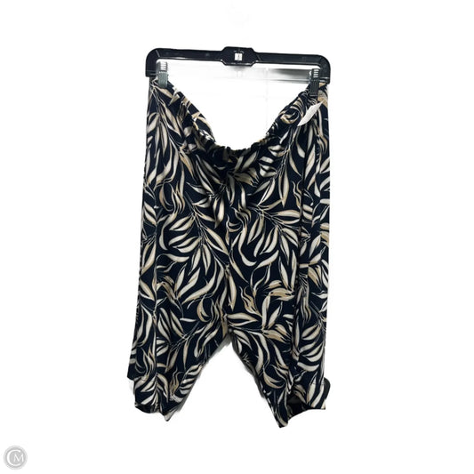 Shorts By Chicos In Blue & Tan, Size: Xl