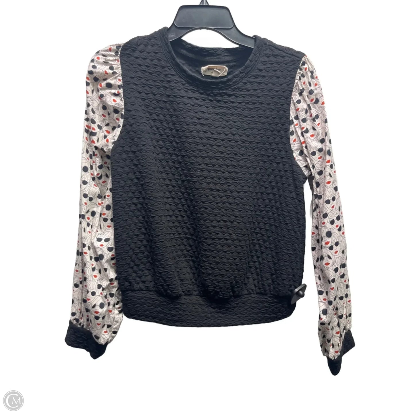 Top Sleeveless By Porridge In Black & Red, Size: S