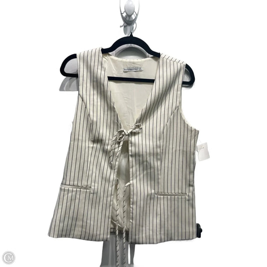 Vest Other By Abercrombie And Fitch In Black & Cream, Size: M