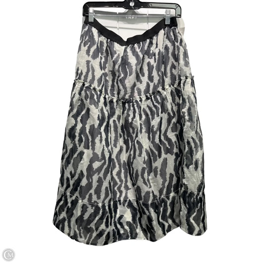 Skirt Midi By Maeve In Black & White, Size: Mp