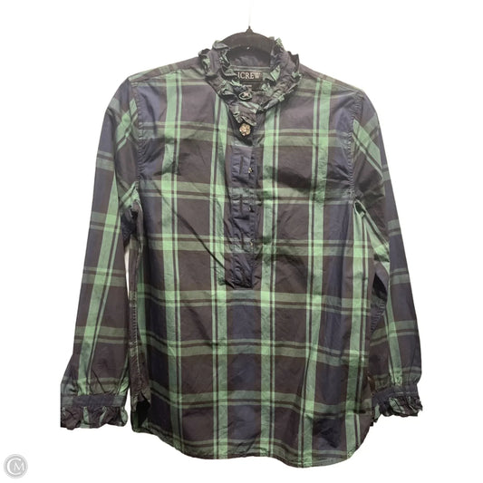 Top Long Sleeve By J. Crew In Green, Size: M