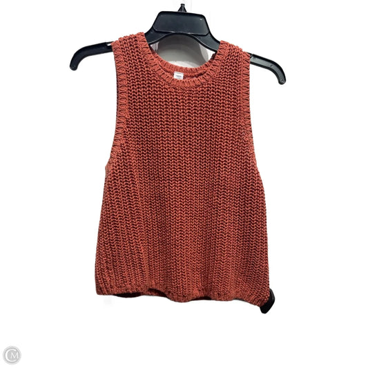 Top Sleeveless By Old Navy In Orange, Size: Sp