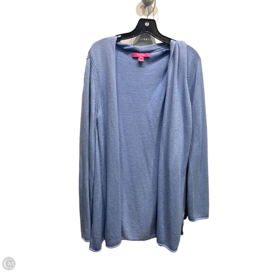 Sweater Cardigan Designer By Lilly Pulitzer In Blue, Size: Xl