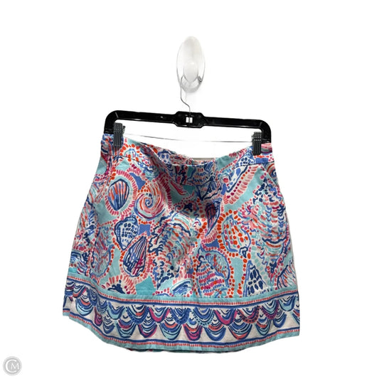 Skort Designer By Lilly Pulitzer In Blue & Pink, Size: 12