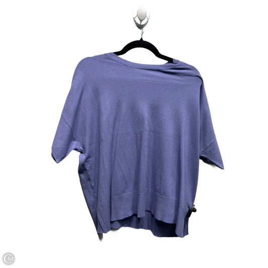 Sweater Short Sleeve By Splendid In Purple, Size: S