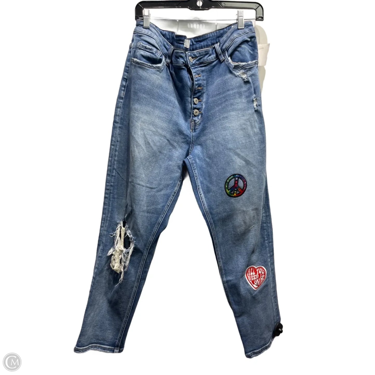 Jeans Skinny By Judy Blue In Blue Denim, Size: 12