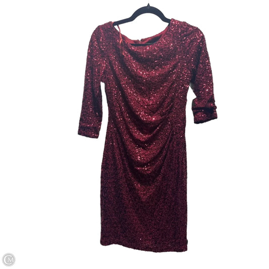 Dress Party Short By Jessica Howard In Maroon, Size: Mp