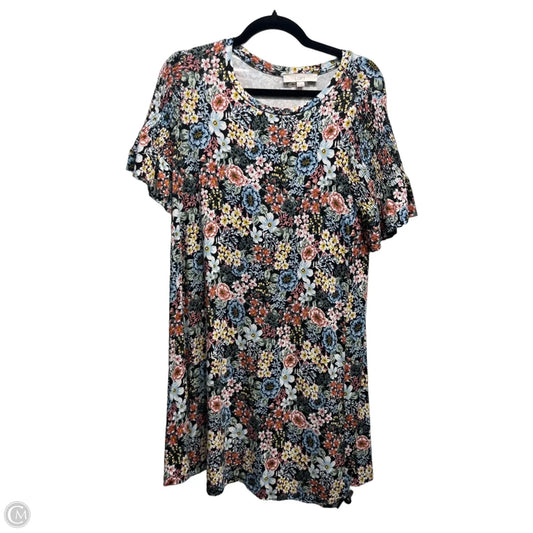 Dress Casual Short By Loft In Black & Blue, Size: M