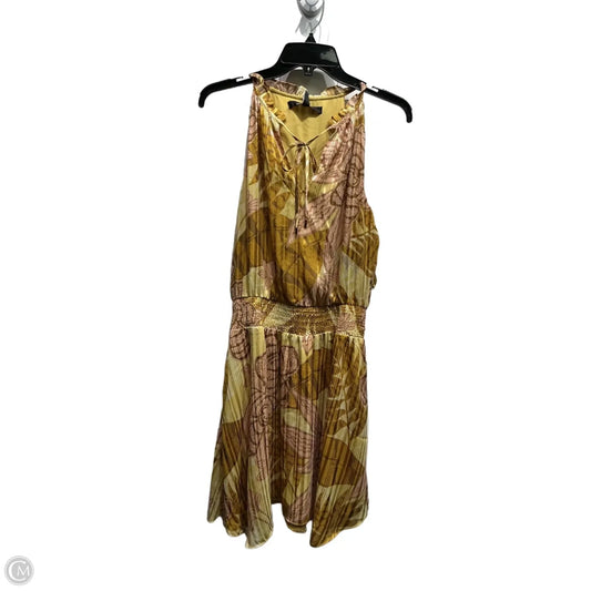 Dress Party Short By White House Black Market In Pink & Yellow, Size: S