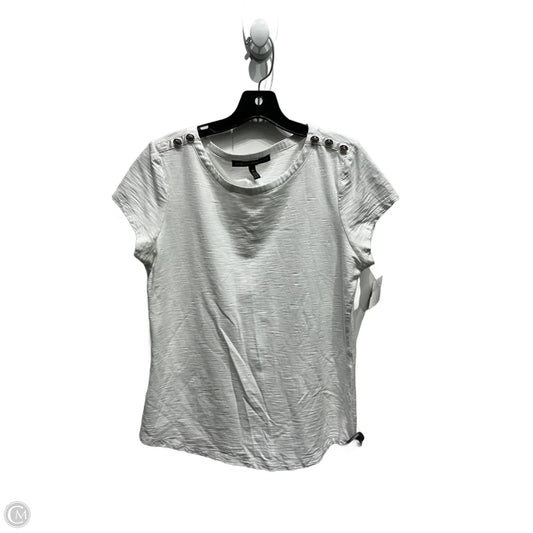 Top Short Sleeve By White House Black Market In White, Size: M