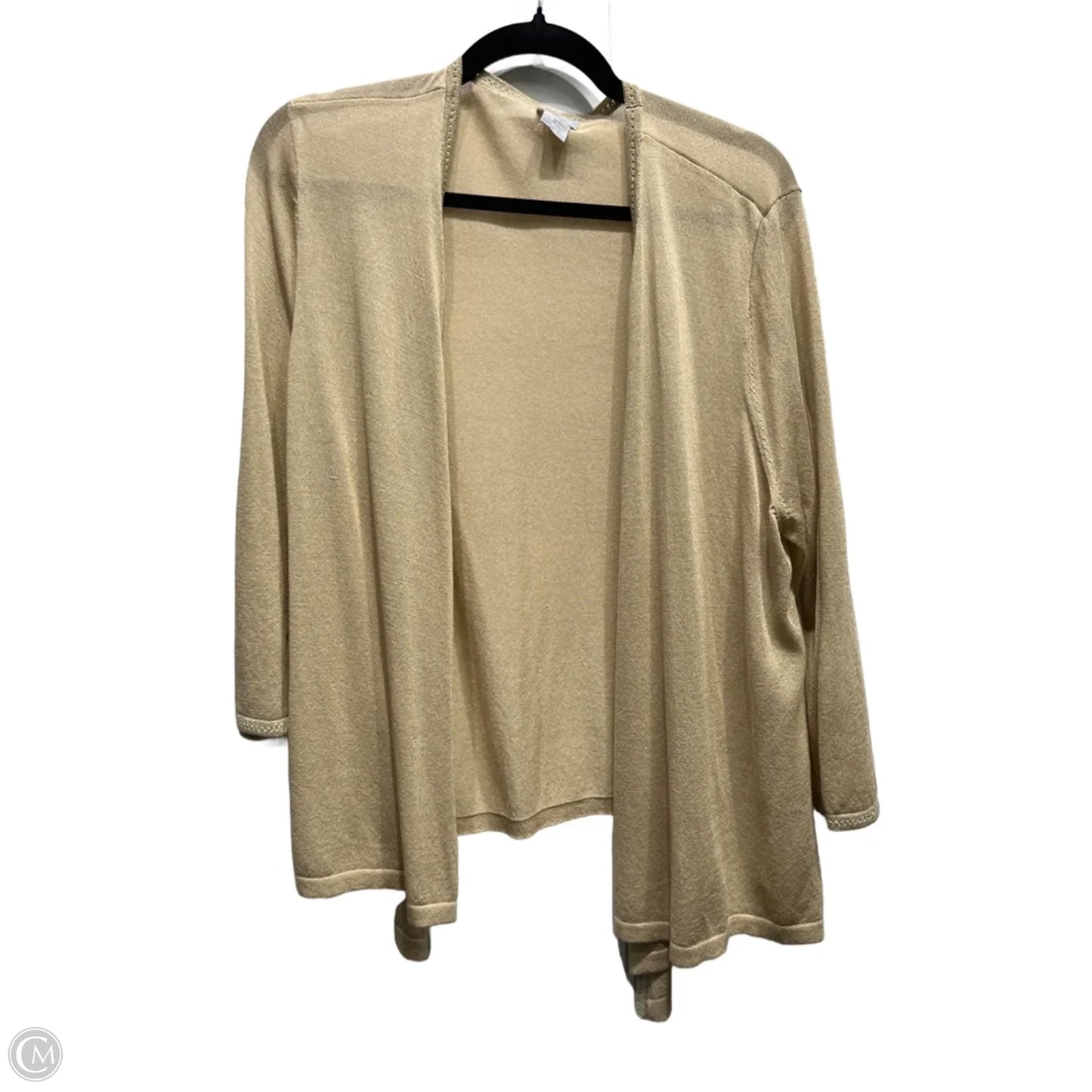 Cardigan By Chicos In Gold, Size: Xl