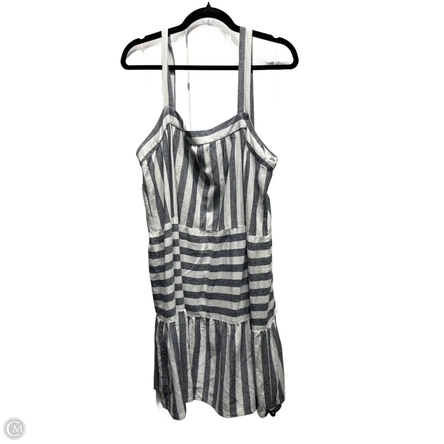 Dress Casual Short By Loft In Grey & White, Size: Xl