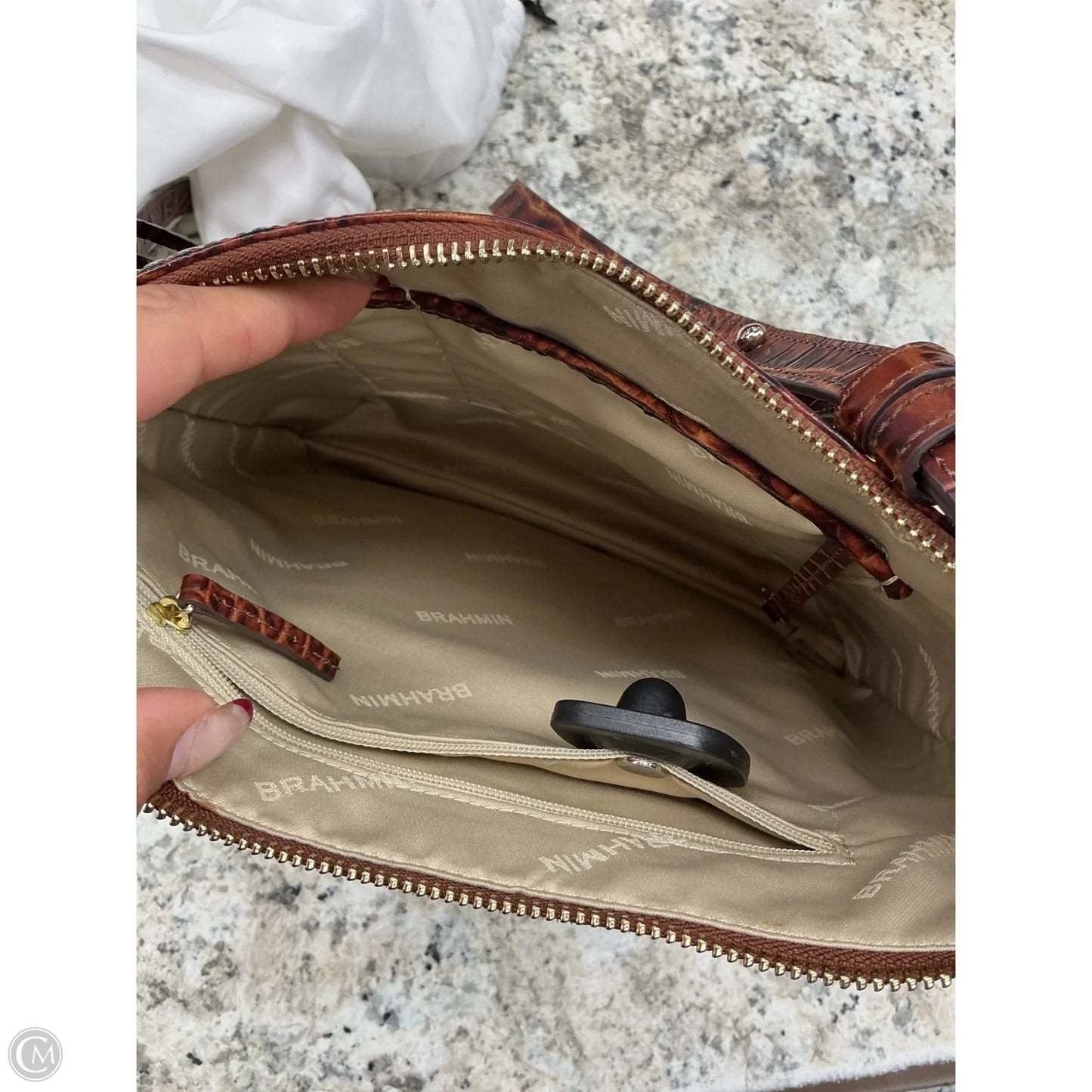 Crossbody Designer By Brahmin, Size: Medium