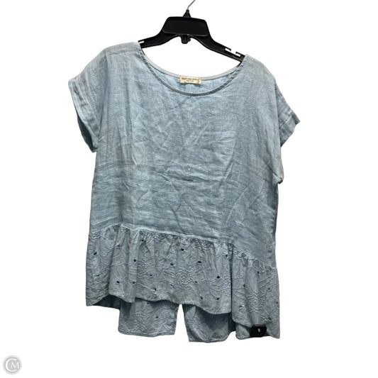 Top Short Sleeve By Terzo Millennio In Blue, Size: S