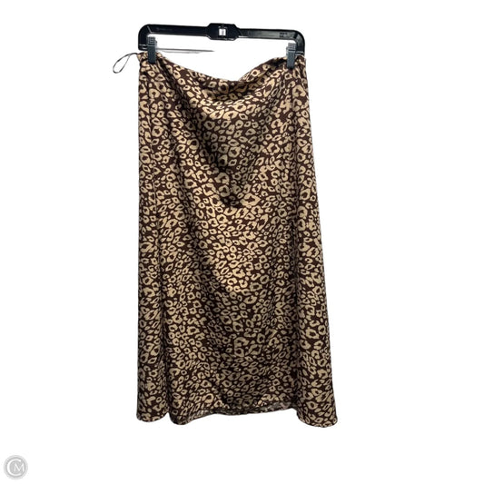 Skirt Midi By Shein In Brown, Size: L
