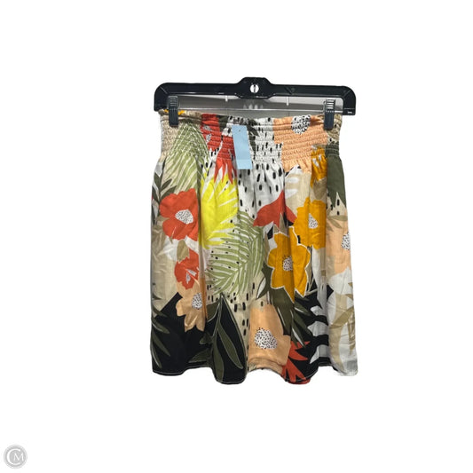 Skirt Mini & Short By Loft In Orange & Yellow, Size: Sp