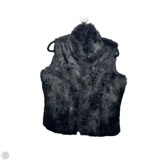 Vest Faux Fur & Sherpa By Karen Kane In Black, Size: L