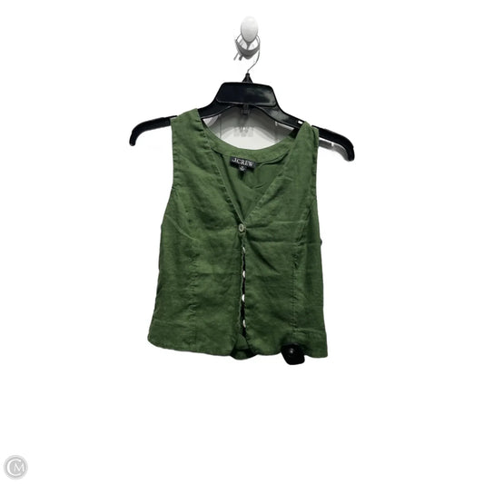 Vest Other By J. Crew In Green, Size: Xs