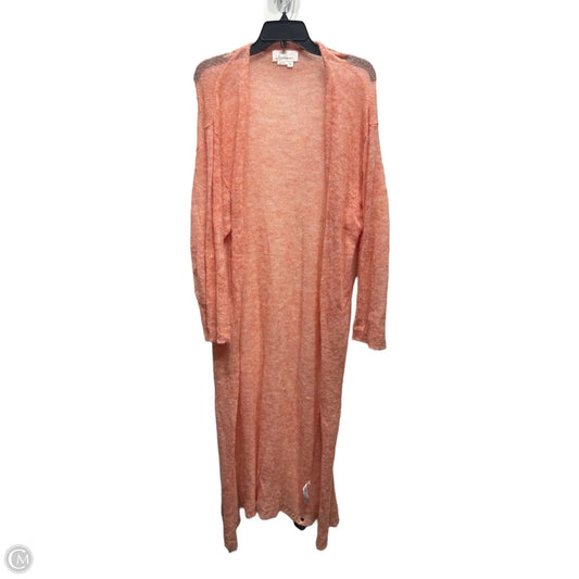 Sweater Cardigan By Anthropologie In Orange, Size: Osfm