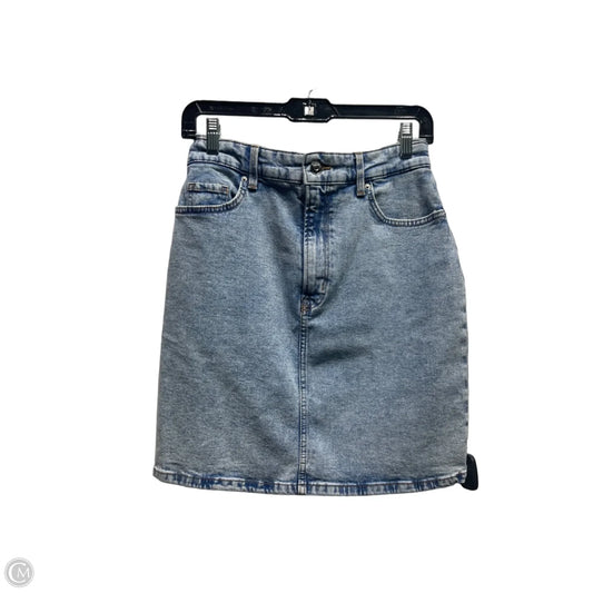 Skirt Mini & Short By Divided In Blue Denim, Size: 6