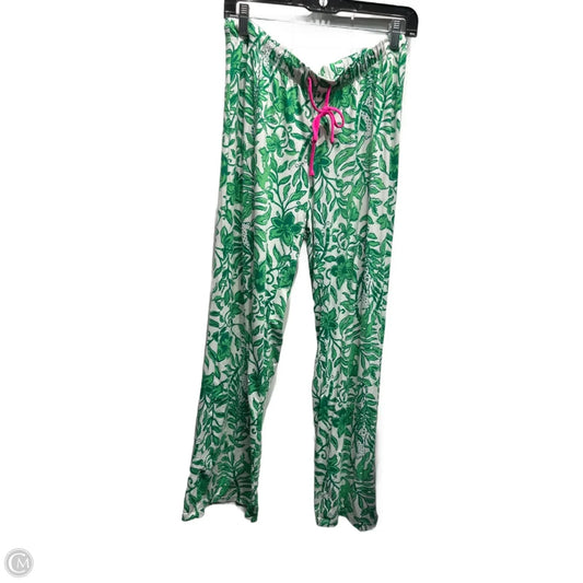 Pants Designer By Lilly Pulitzer In Green & White, Size: M
