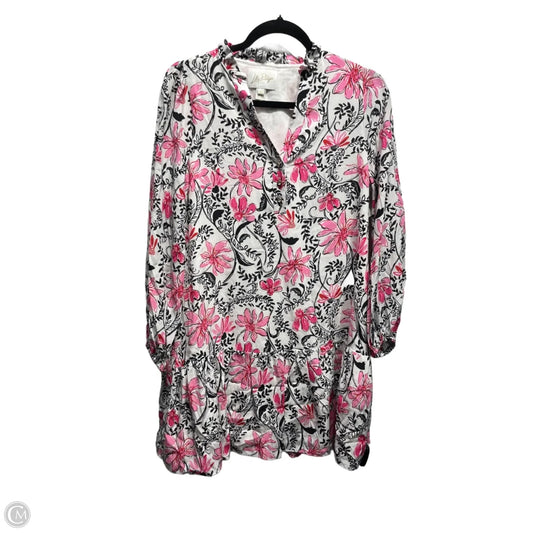 Dress Designer By Lilly Pulitzer In Black & Pink, Size: 0