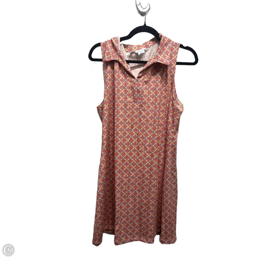Dress Casual Short By Sigrid Olsen In Red & Yellow, Size: Xl