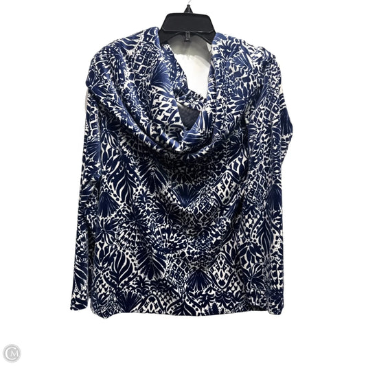 Top Long Sleeve Designer By Lilly Pulitzer In Blue, Size: Xl