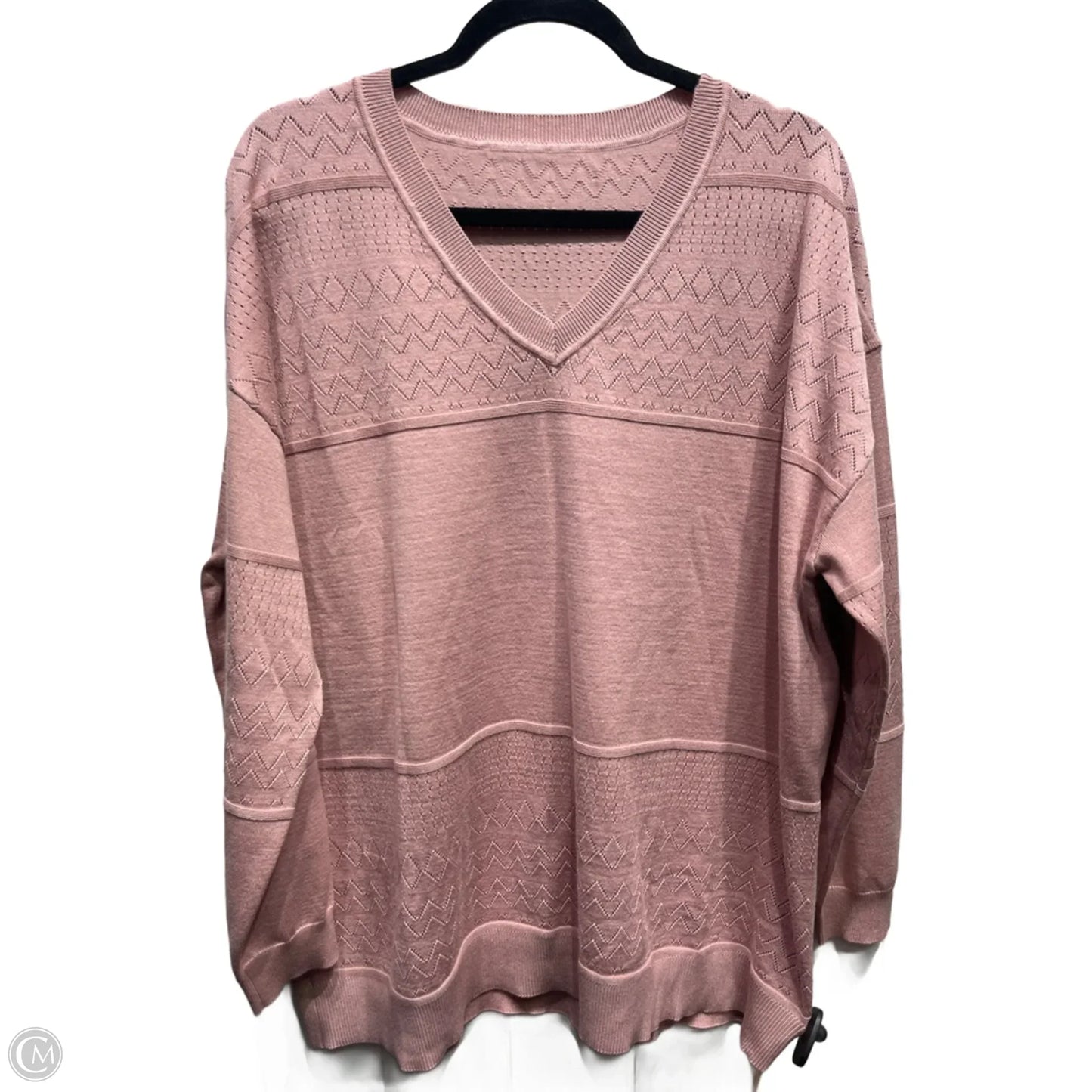 Sweater By Bloomchic In Pink, Size: Xl
