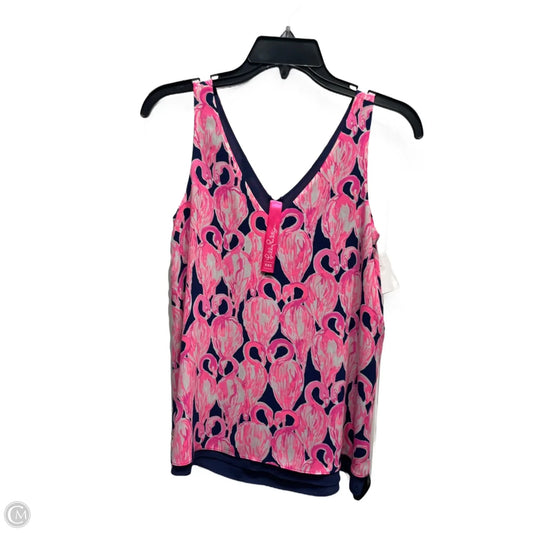 Top Sleeveless Designer By Lilly Pulitzer In Blue & Pink, Size: Xxs
