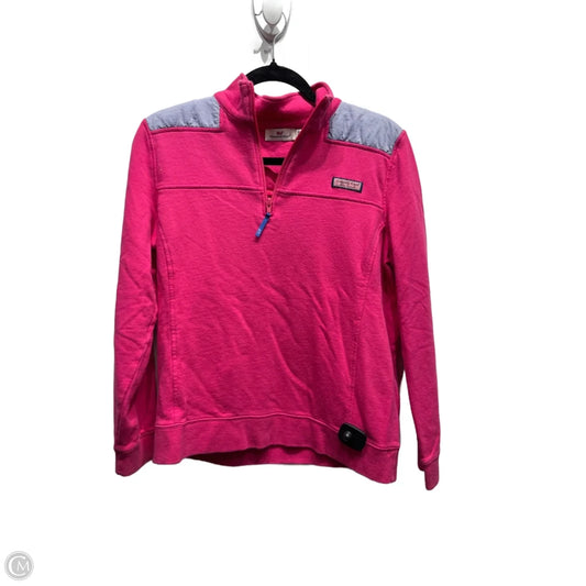 Top Long Sleeve By Vineyard Vines In Pink & Purple, Size: M
