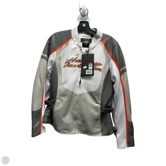 Jacket Other By Harley Davidson In Green & White, Size: M