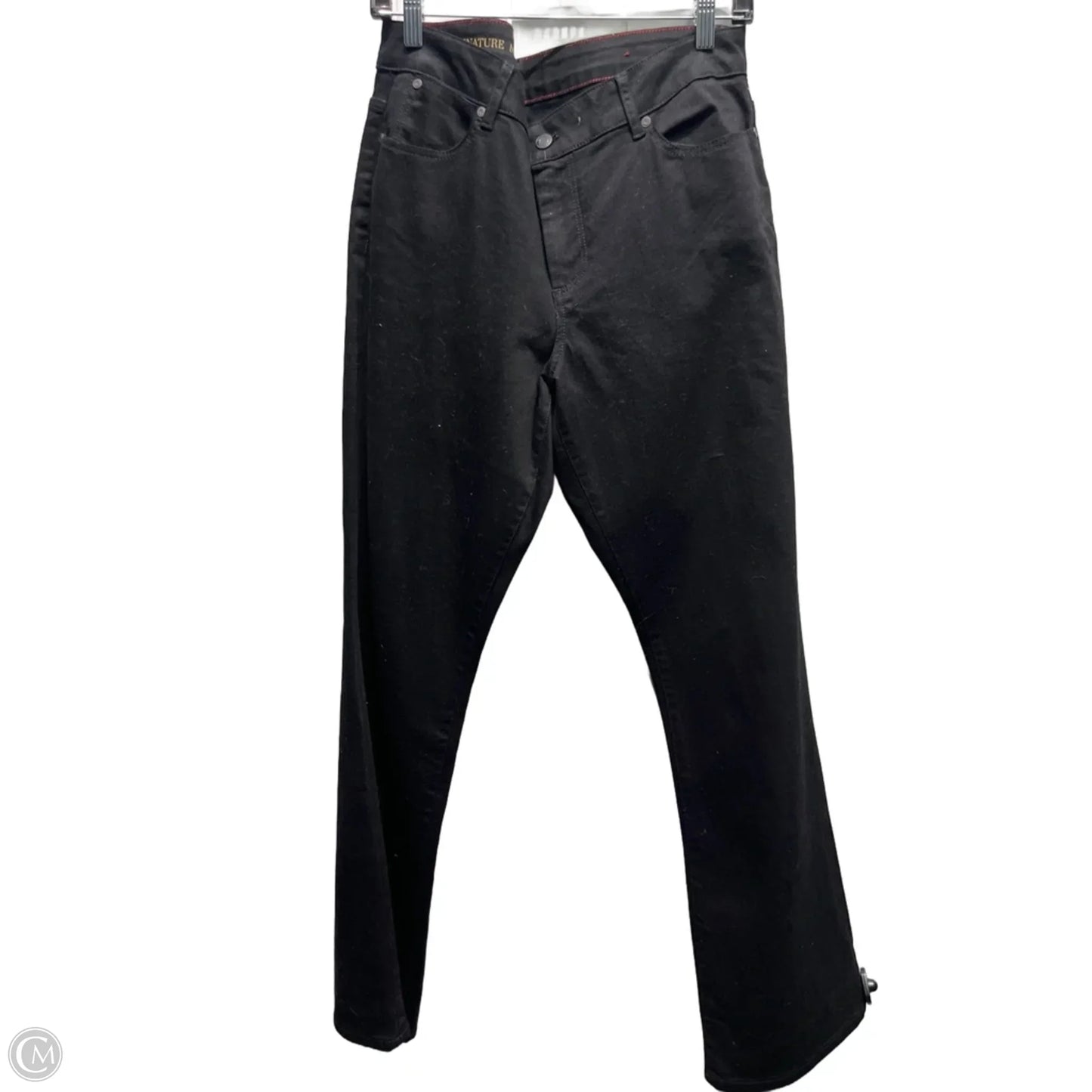 Jeans Boot Cut By Talbots In Black Denim, Size: 14