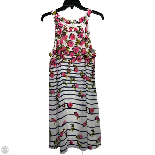 Dress Party Short By Betsey Johnson In Pink & White, Size: 14