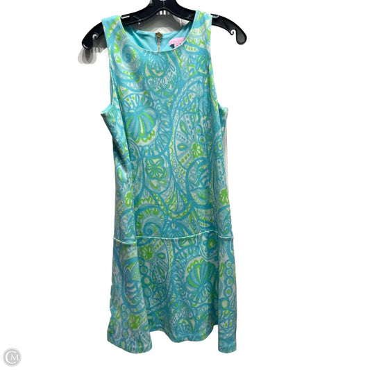 Dress Designer By Lilly Pulitzer In Blue & Green, Size: M