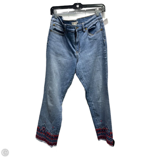 Jeans Designer By Tory Burch In Blue Denim, Size: 8