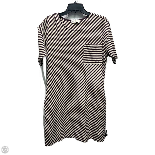 Dress Designer By Tory Burch In Brown & Cream, Size: L