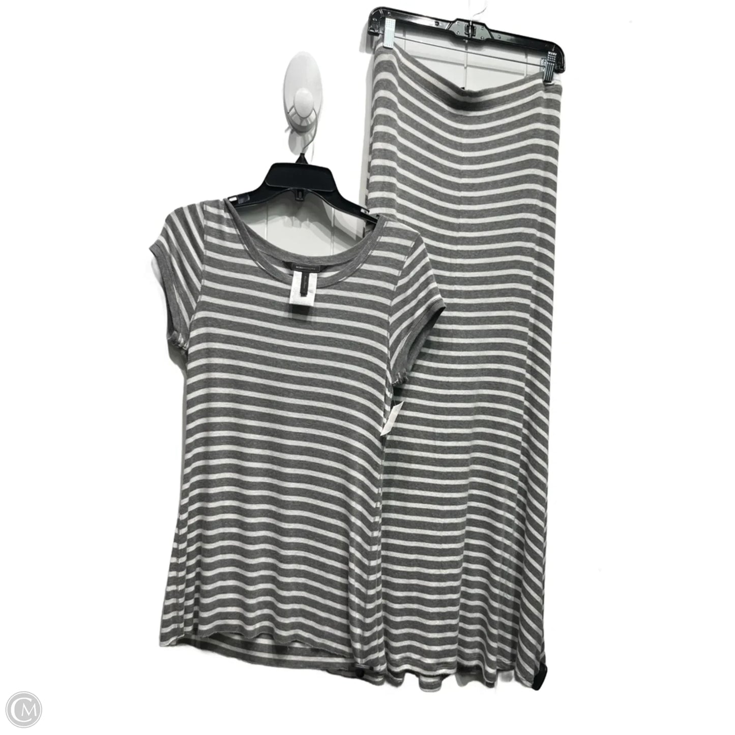 Skirt Set 2pc By Bcbgmaxazria In Grey, Size: L