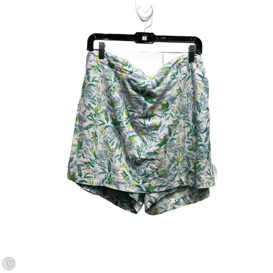 Skort By Ellen Tracy In Blue & Green, Size: M