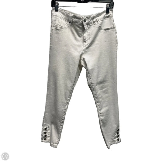 Jeans Skinny By D Jeans In White Denim, Size: 10