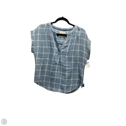 Top Short Sleeve By Lucky Brand In Blue, Size: Xs