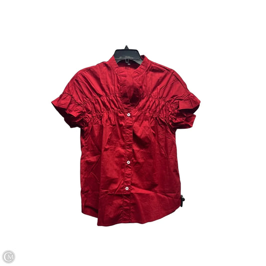 Top Short Sleeve By Clothes Mentor In Red, Size: M