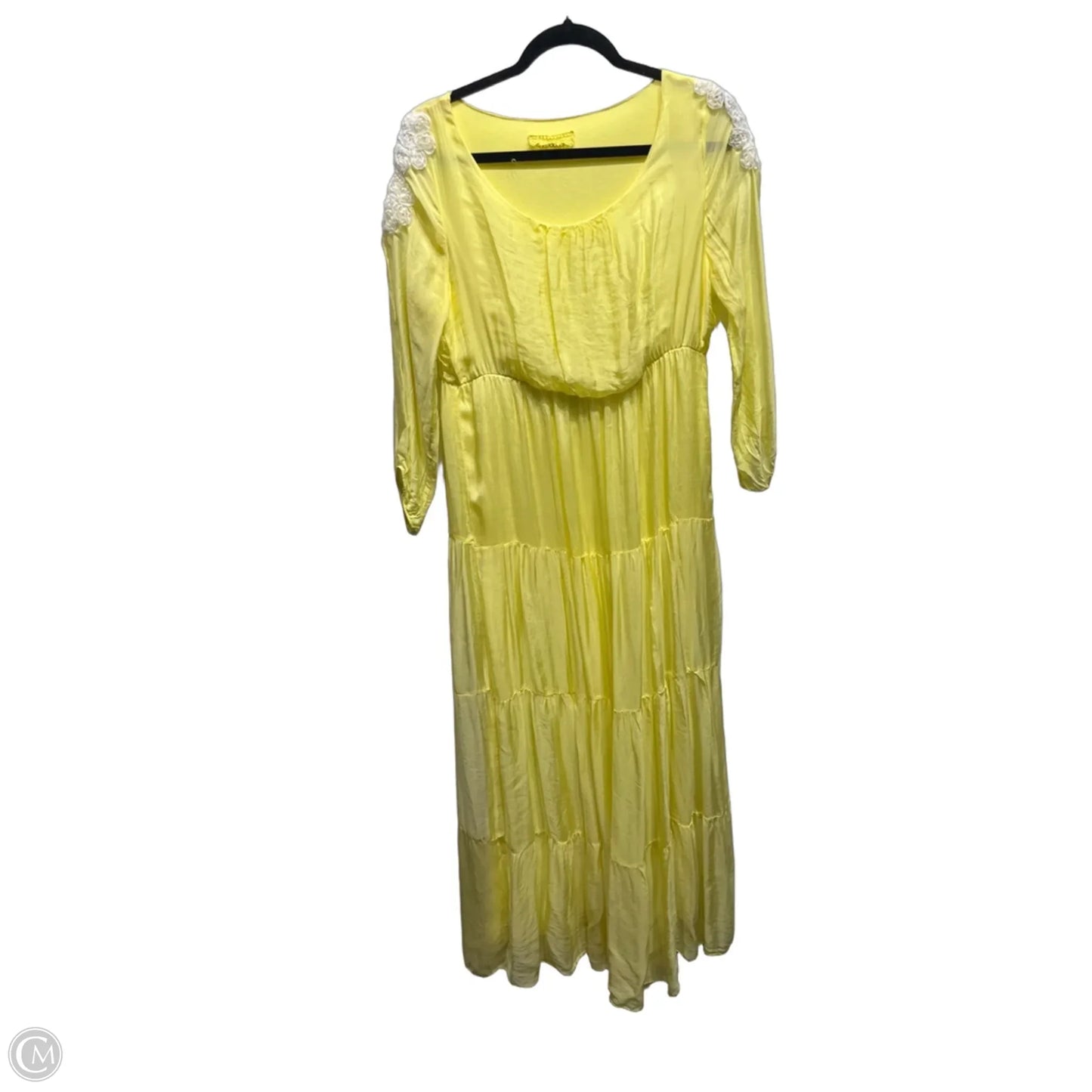 Dress Party Long By PURA SETA In Yellow, Size: M