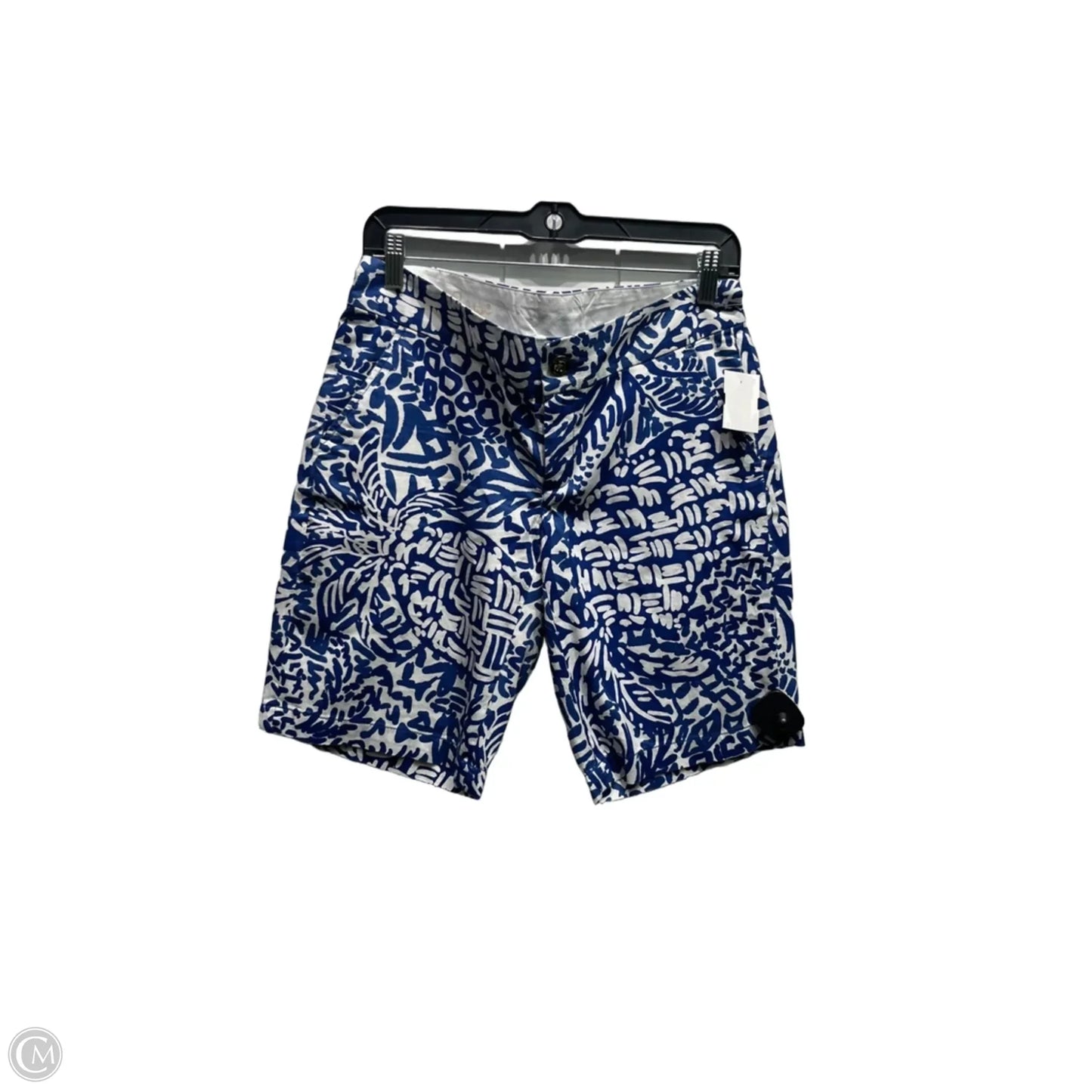 Shorts Designer By Lilly Pulitzer In Blue & White, Size: 4