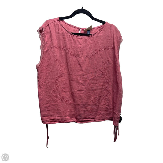 Top Short Sleeve By Universal Thread In Pink, Size: Xxl