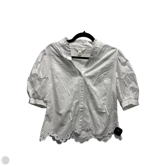 Top Short Sleeve Designer By Lilly Pulitzer In White, Size: Xs